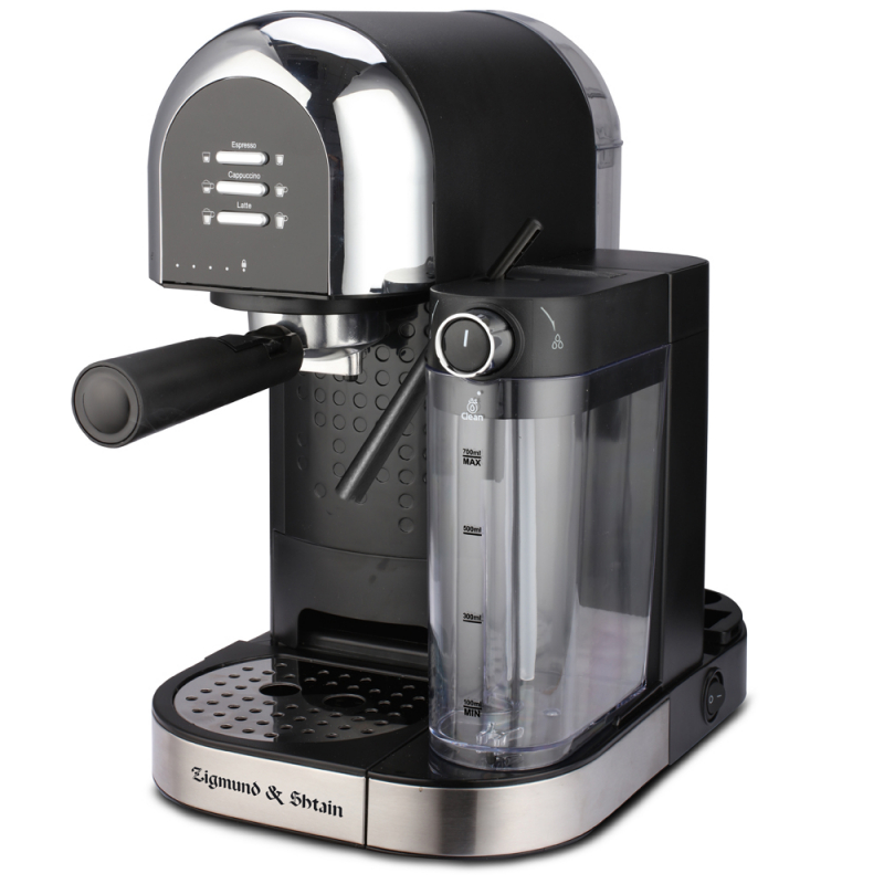Кофеварка рожковая Zigmund & Shtain ZCM-888, Серебристый/черный
Кофеварка рожковая Zigmund & Shtain ZCM-888, Серебристый/черный