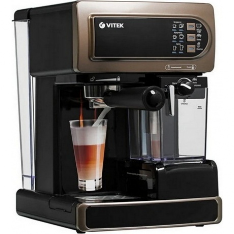 Кофеварка рожковая Vitek VT-1517 BN, Коричневый
Кофеварка рожковая Vitek VT-1517 BN, Коричневый