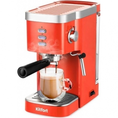 Кофеварка рожковая Kitfort КТ-7114-1 красный
Кофеварка рожковая Kitfort КТ-7114-1 красный