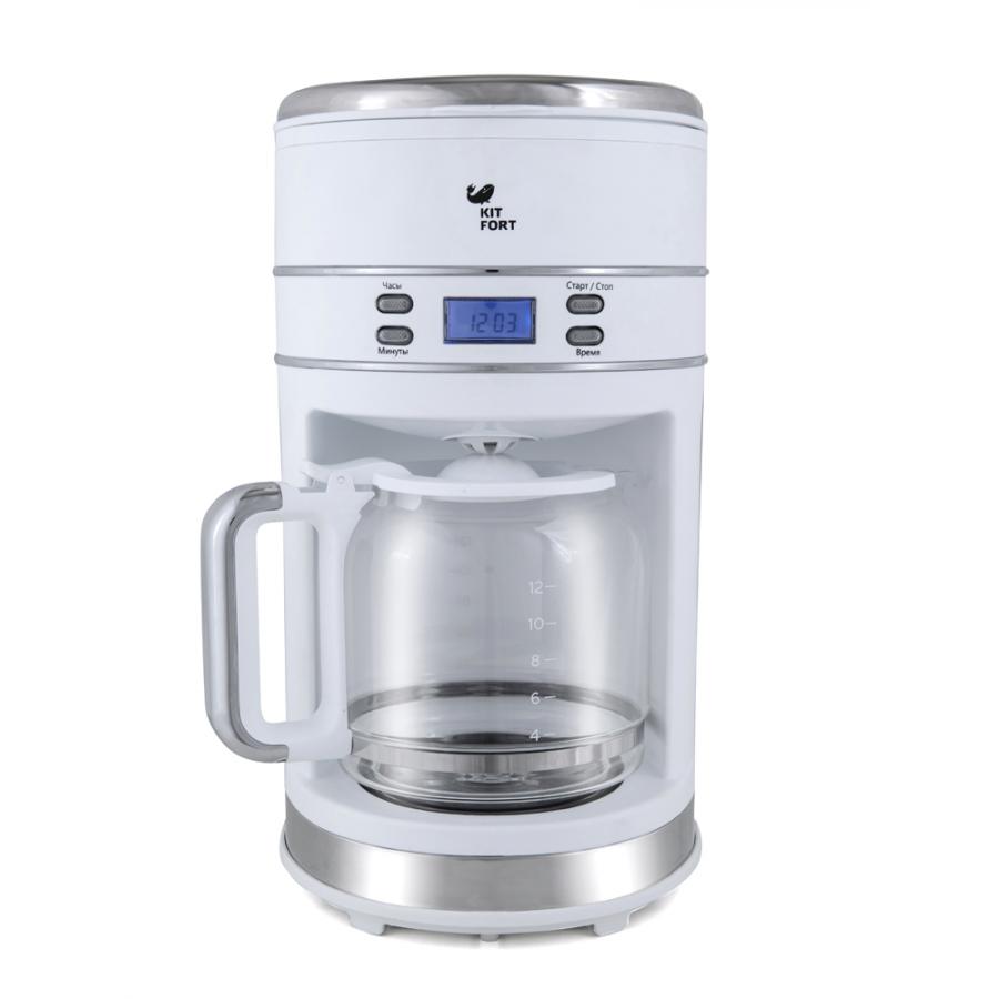 Капельная кофеварка Kitfort KT-704-1 белая
Капельная кофеварка Kitfort KT-704-1 белая