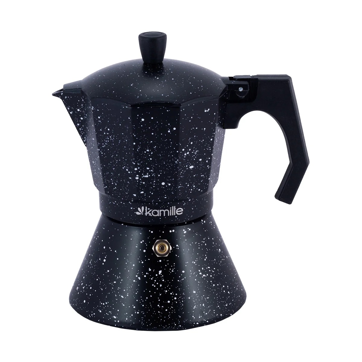 Кофеварка гейзерная Kamille 2512MR Black
Кофеварка гейзерная Kamille 2512MR Black