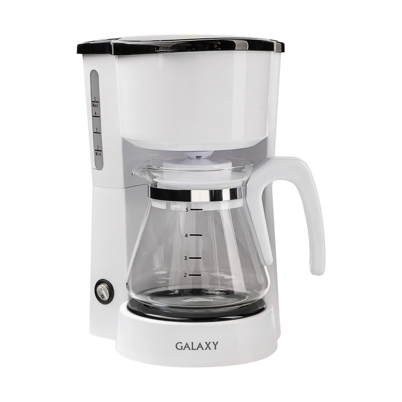 Кофеварка капельная Galaxy GL 0709 белая
Кофеварка капельная Galaxy GL 0709 белая