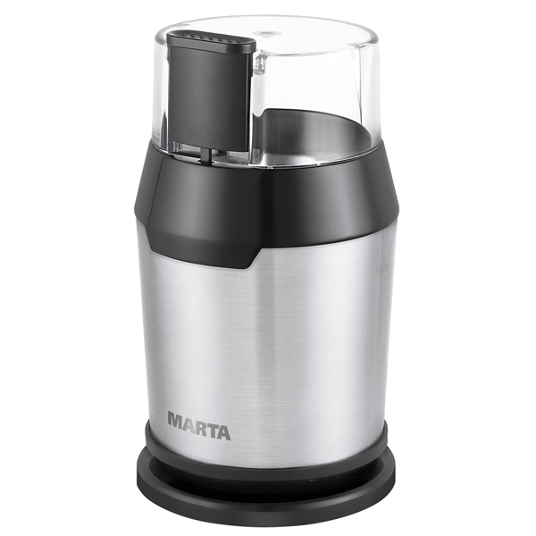 Кофемолка Marta MT-2168 серый жемчуг
Кофемолка Marta MT-2168 серый жемчуг
