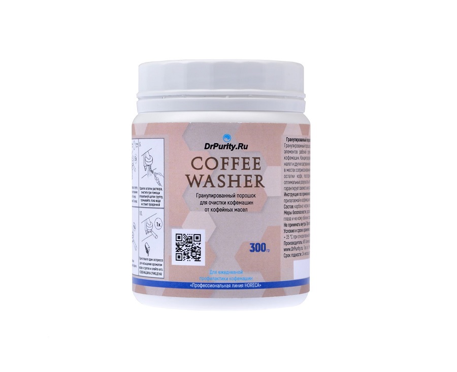 Порошок для удаления кофейных масел Dr.Purity Coffee Washer 300г
Порошок для удаления кофейных масел Dr.Purity Coffee Washer 300г