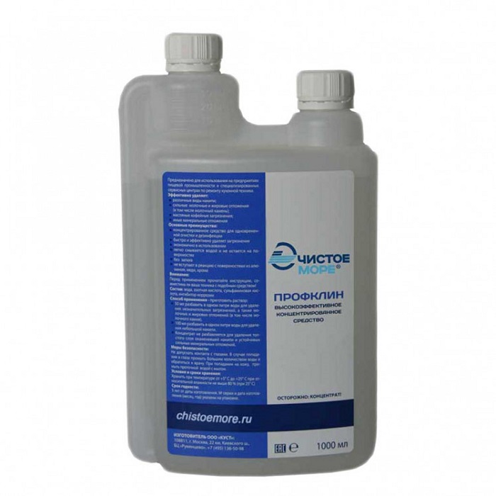 Очиститель от накипи Чистое море ПКХ-1 1л
Очиститель от накипи Чистое море ПКХ-1 1л