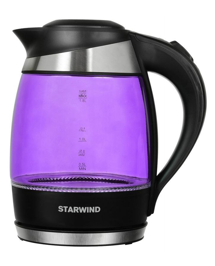Чайник электрический StarWind SKG2217, 2200Вт, фиолетовый и черный
Чайник электрический StarWind SKG2217, 2200Вт, фиолетовый и черный