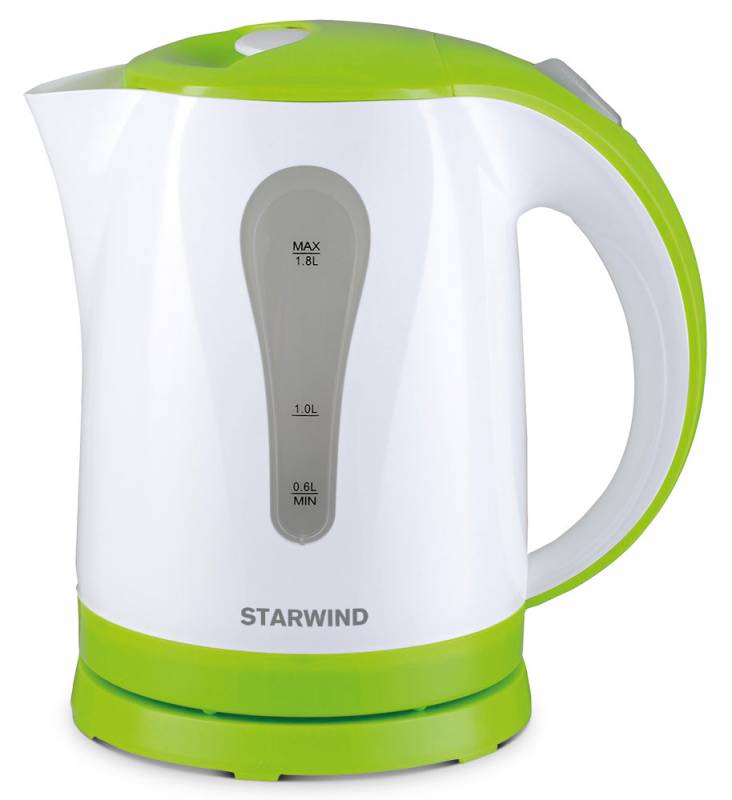 Чайник электрический Starwind SKP2215 1.8л. 2200Вт белый/зеленый (корпус: пластик
Чайник электрический Starwind SKP2215 1.8л. 2200Вт белый/зеленый (корпус: пластик