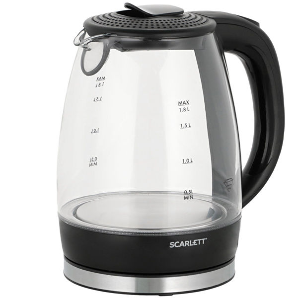 Чайник электрический Scarlett SC-EK27G53 черный
Чайник электрический Scarlett SC-EK27G53 черный