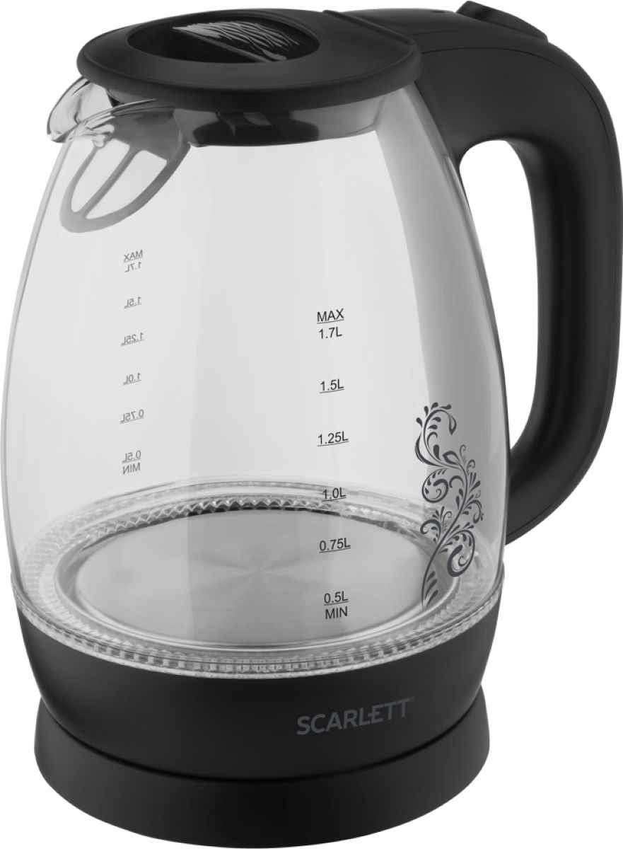 Чайник электрический Scarlett SC-EK27G34 черный
Чайник электрический Scarlett SC-EK27G34 черный