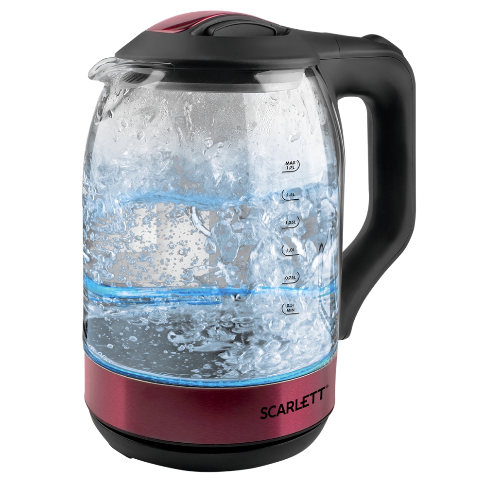 Электрочайник Scarlett SC-EK27G44 гранатовый
Электрочайник Scarlett SC-EK27G44 гранатовый