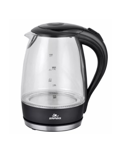 Чайник электрический Добрыня DO-1230 Black
Чайник электрический Добрыня DO-1230 Black