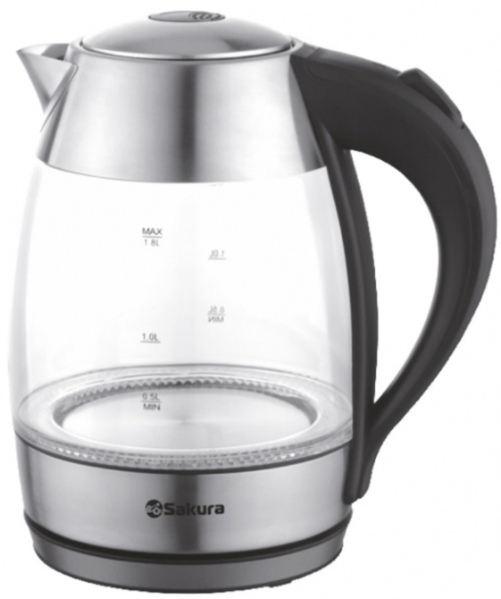 Чайник электрический Sakura SA-2727SBK 1.8L
Чайник электрический Sakura SA-2727SBK 1.8L