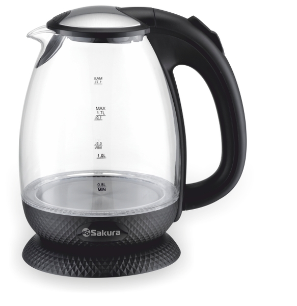 Чайник электрический Sakura SA-2721BK 1.7L
Чайник электрический Sakura SA-2721BK 1.7L