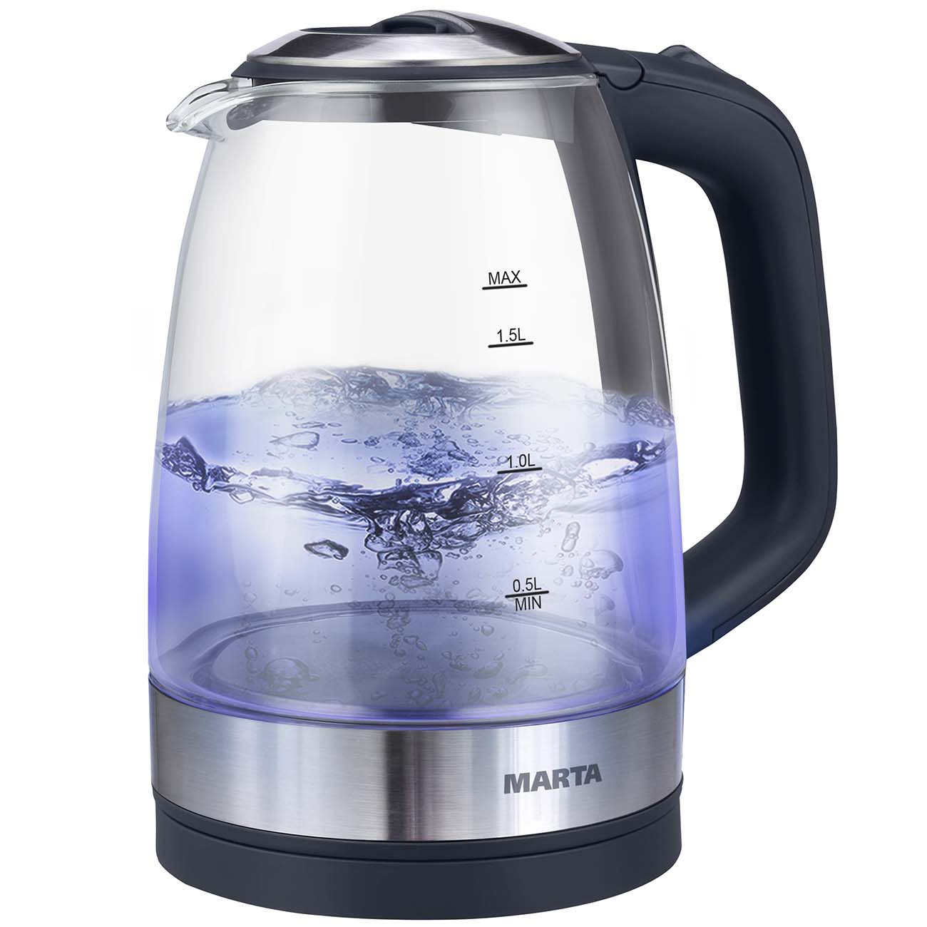 Чайник Marta MT-1078 черный жемчуг
Чайник Marta MT-1078 черный жемчуг