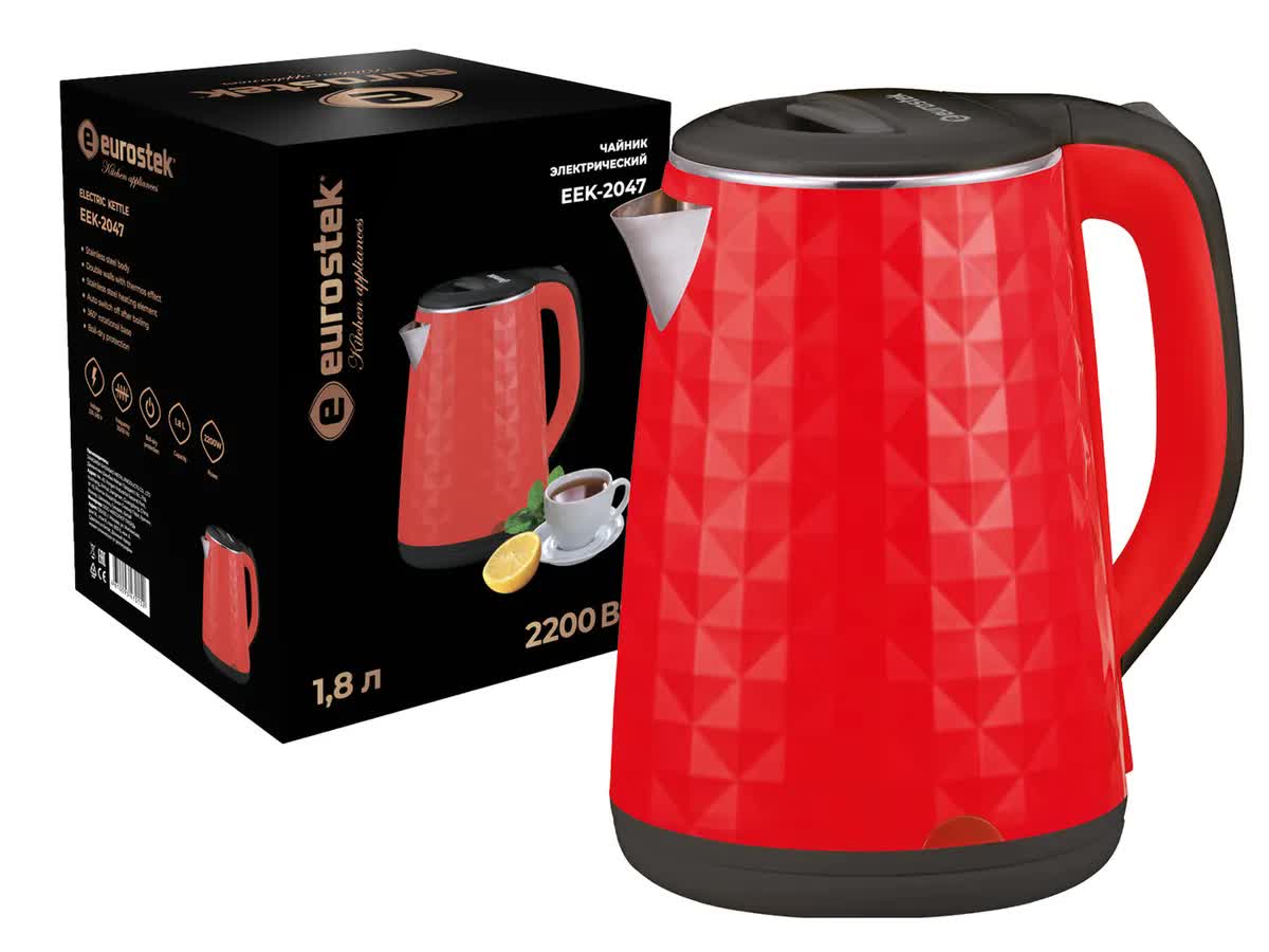 Чайник электрический Eurostek EEK-2047
Чайник электрический Eurostek EEK-2047
