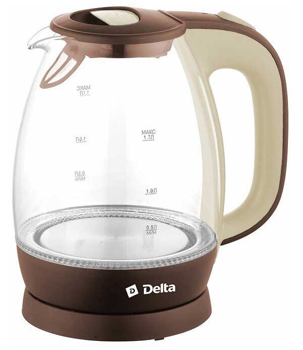 Чайник электрический Delta DL-1203 коричневый/бежевый
Чайник электрический Delta DL-1203 коричневый/бежевый