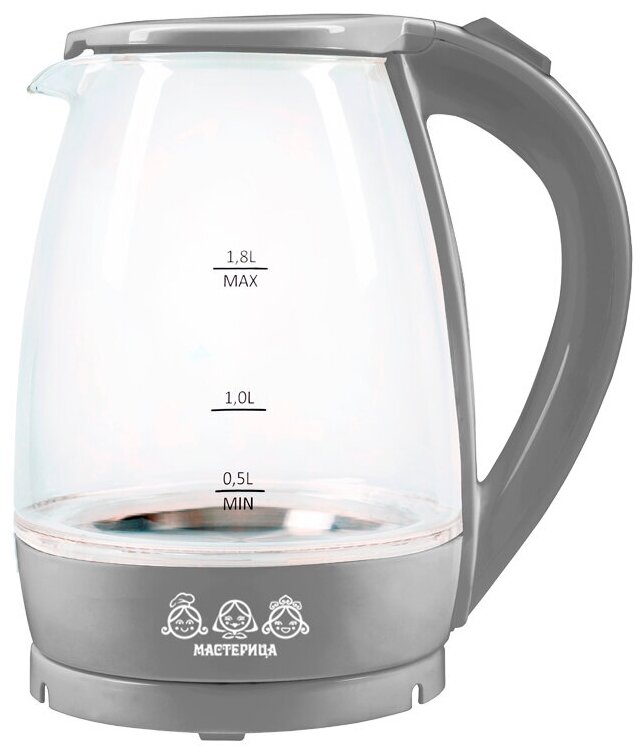 Чайник Мастерица ЕК-1801G дымчатый
Чайник Мастерица ЕК-1801G дымчатый