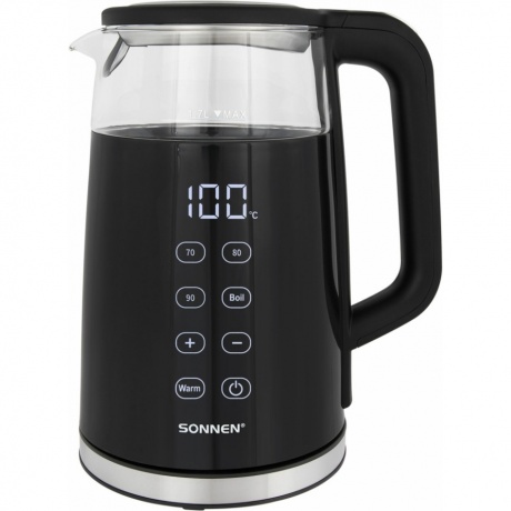 Чайник электрический Sonnen KT-8717, 1,7л, 2200Вт, черный, двойные стенки
Чайник электрический Sonnen KT-8717, 1,7л, 2200Вт, черный, двойные стенки