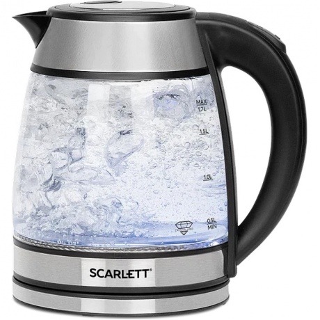 Чайник электрический Scarlett SC-EK27G54 серебристый/черный
Чайник электрический Scarlett SC-EK27G54 серебристый/черный