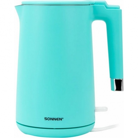 Чайник электрический Sonnen KT-8719M, 1,5л, 2200 Вт, мятный, двойные стенки
Чайник электрический Sonnen KT-8719M, 1,5л, 2200 Вт, мятный, двойные стенки
