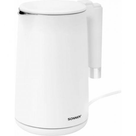 Чайник электрический Sonnen KT-8719W, 1,5л, 2200 Вт, белый, двойные стенки
Чайник электрический Sonnen KT-8719W, 1,5л, 2200 Вт, белый, двойные стенки