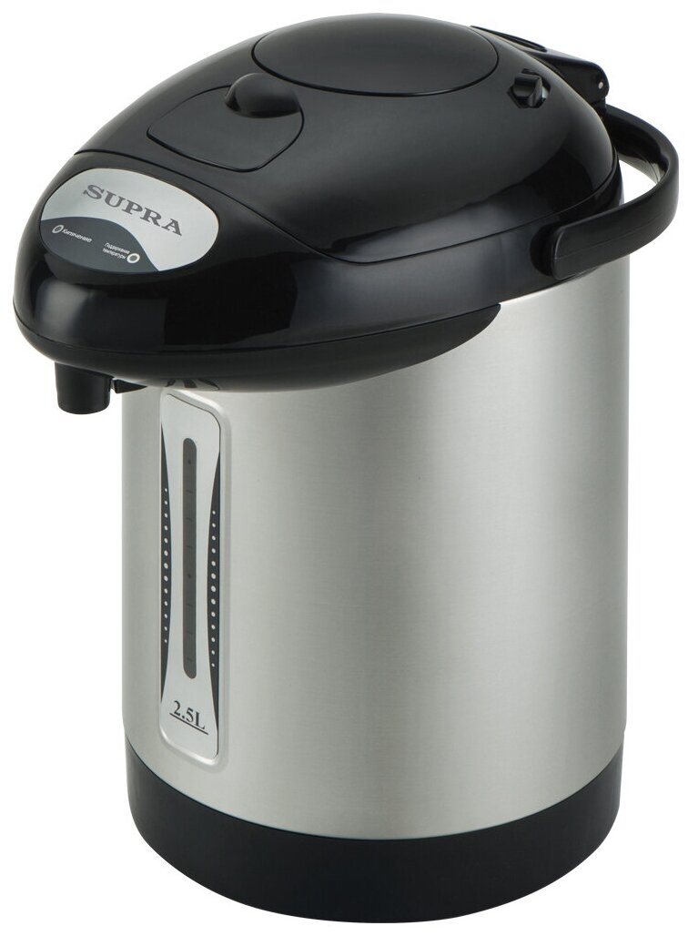 Термопот Supra TPS-3001 2.5л. 700Вт черный/серебристый
Термопот Supra TPS-3001 2.5л. 700Вт черный/серебристый
