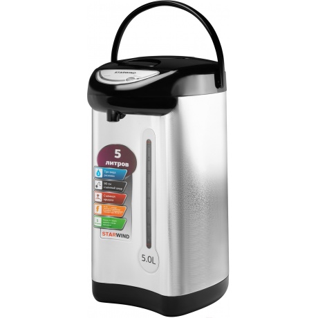 Термопот Starwind STP2850 5л. 750Вт серебристый/черный
Термопот Starwind STP2850 5л. 750Вт серебристый/черный