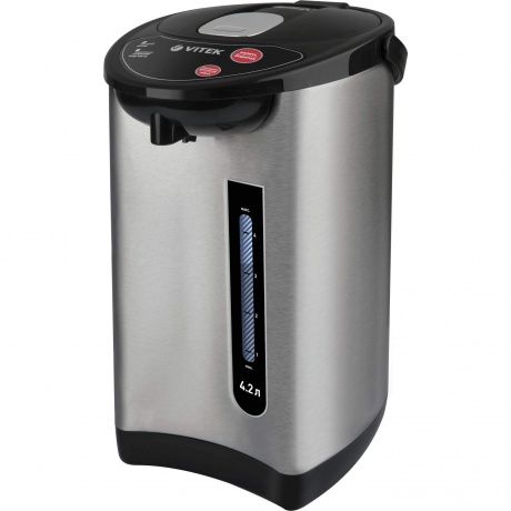Термопот Vitek VT-7101 4.2л. 730Вт черный/серебристый
Термопот Vitek VT-7101 4.2л. 730Вт черный/серебристый