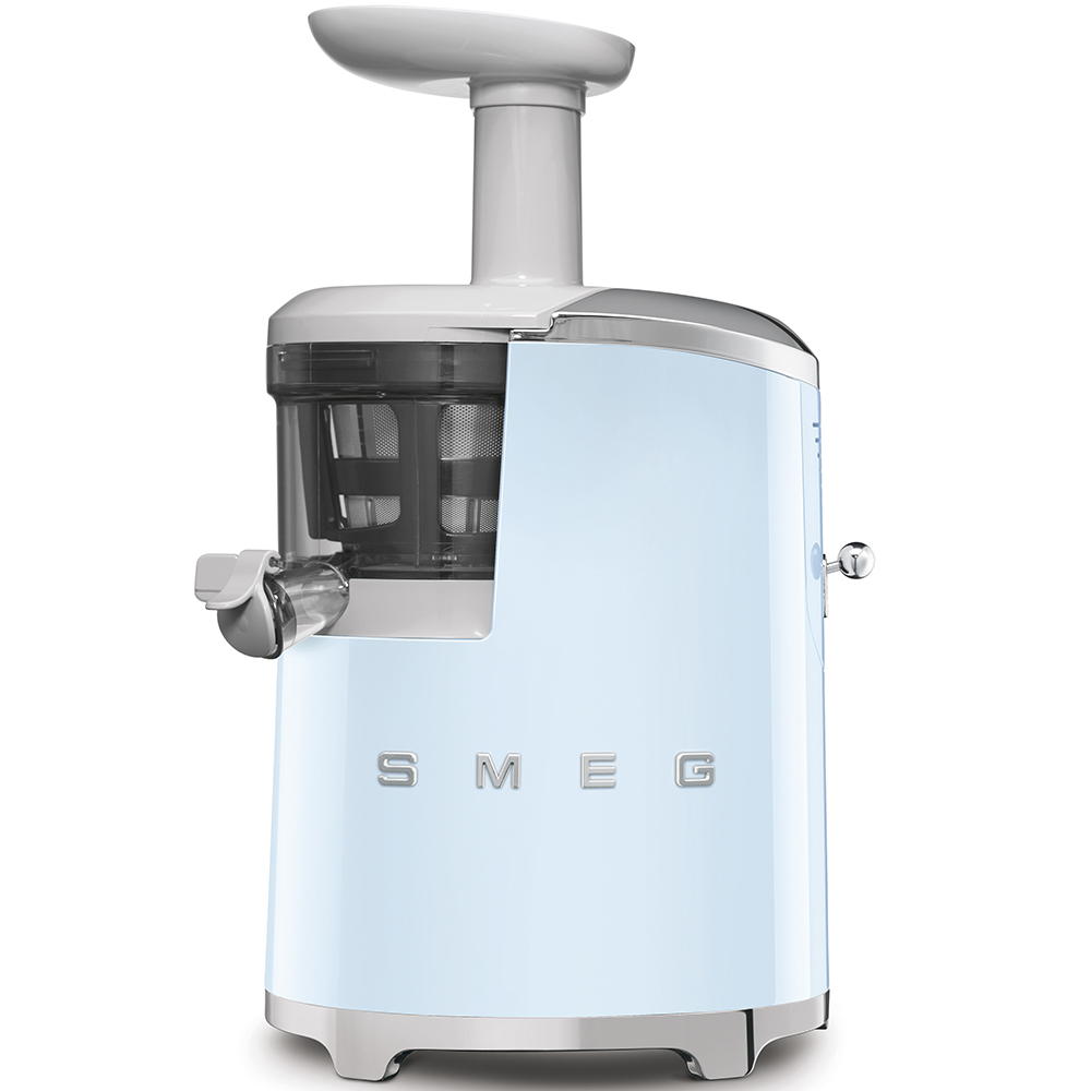 Соковыжималка шнековая Smeg SJF01PBEU Стиль 50-х годов, 43 об/мин, пастельны голубой
Соковыжималка шнековая Smeg SJF01PBEU Стиль 50-х годов, 43 об/мин, пастельны голубой