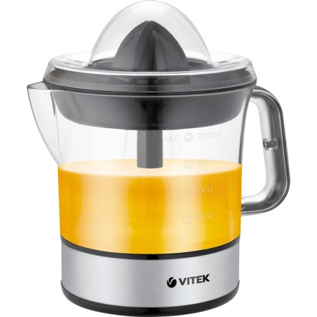 Соковыжималка цитрусовая Vitek VT-3669 25Вт рез.сок.:700мл. стальной/черный
Соковыжималка цитрусовая Vitek VT-3669 25Вт рез.сок.:700мл. стальной/черный
