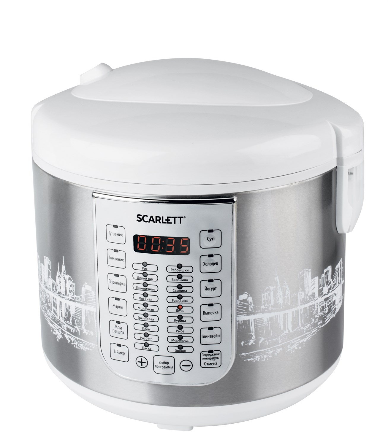 Мультиварка Scarlett SC-MC410S21, Серебристый
Мультиварка Scarlett SC-MC410S21, Серебристый