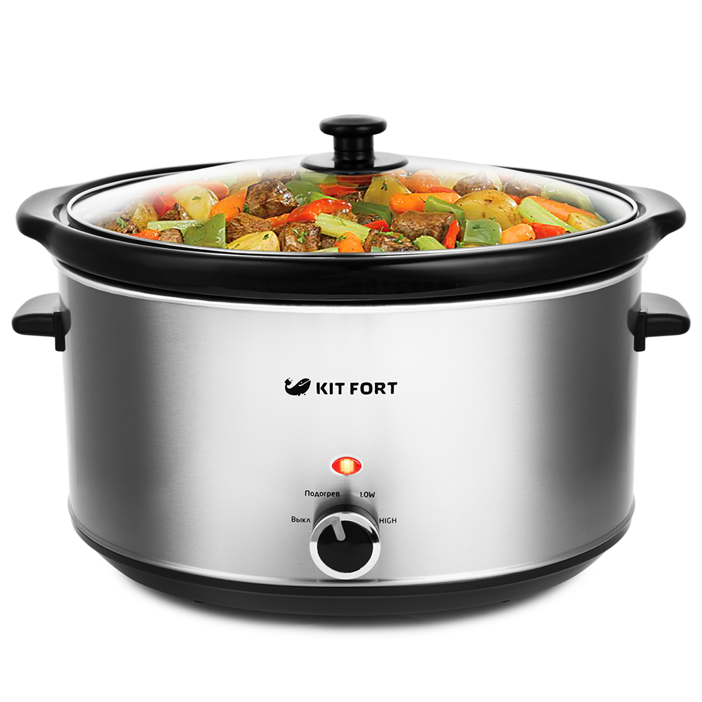 Медленноварка Kitfort КТ-211, Стальной
Медленноварка Kitfort КТ-211, Стальной