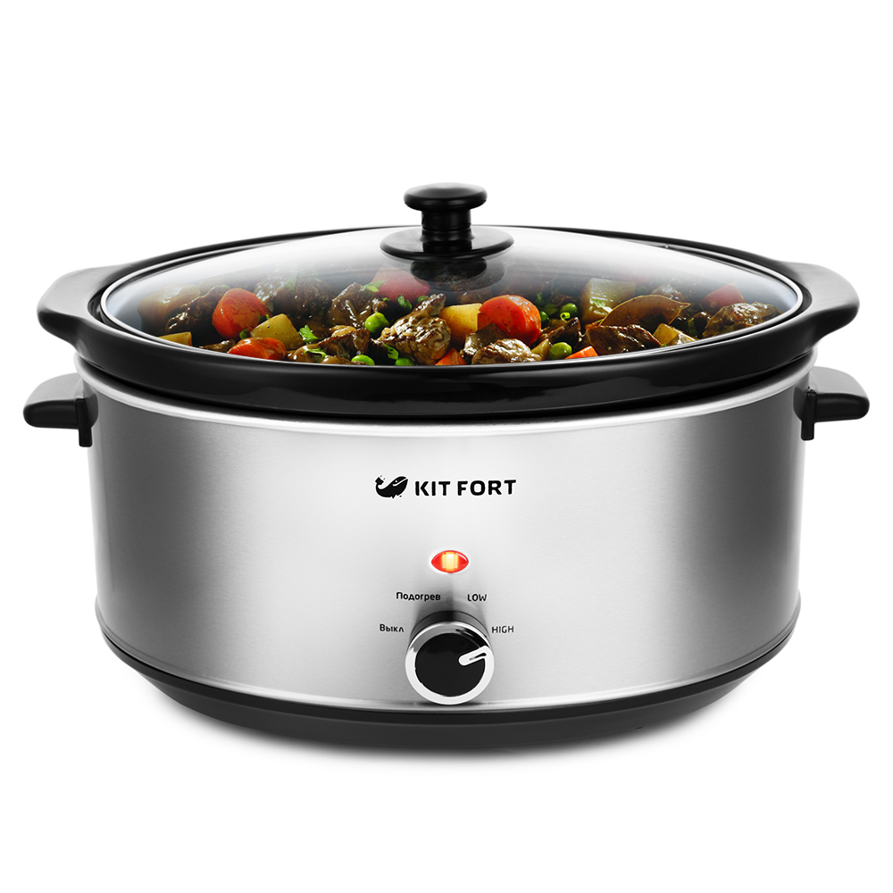Медленноварка Kitfort КТ-210, Стальной
Медленноварка Kitfort КТ-210, Стальной