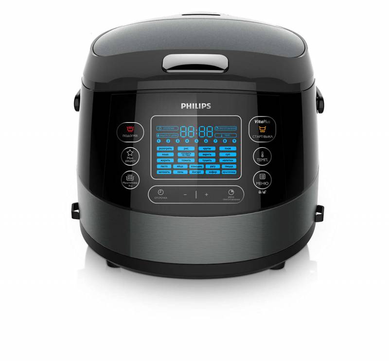 Мультиварка Philips HD4749/03 5л 980Вт черный
Мультиварка Philips HD4749/03 5л 980Вт черный