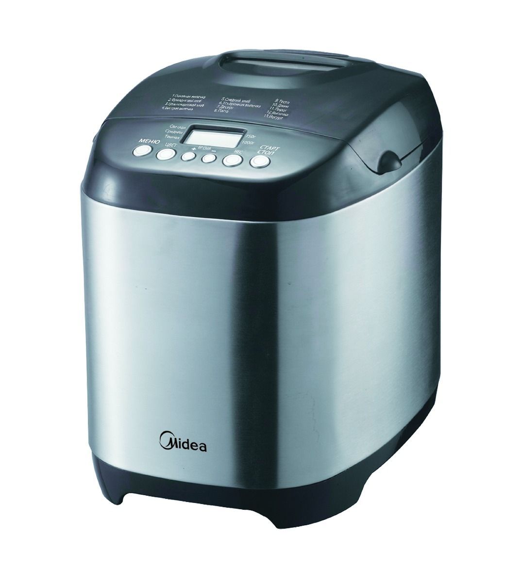 Хлебопечь Midea BM-210BC-SS серебристый/черный
Хлебопечь Midea BM-210BC-SS серебристый/черный