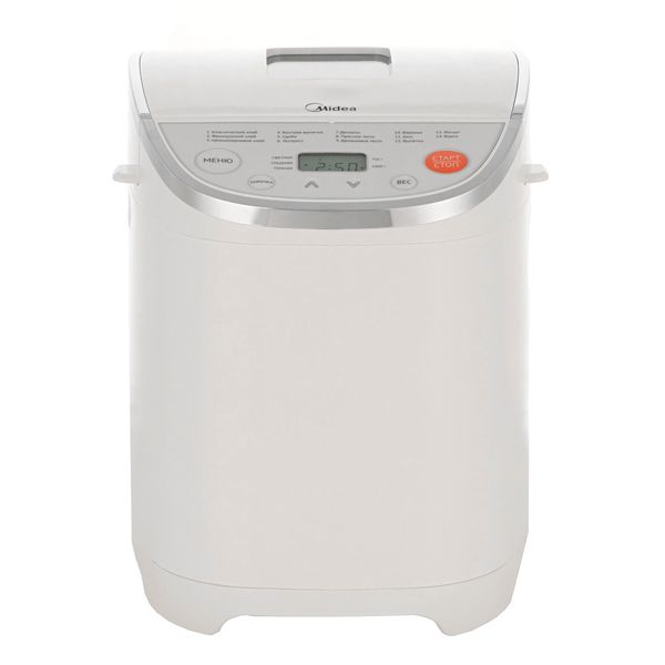 Хлебопечь Midea BM-220Q3-W 580Вт белый
Хлебопечь Midea BM-220Q3-W 580Вт белый