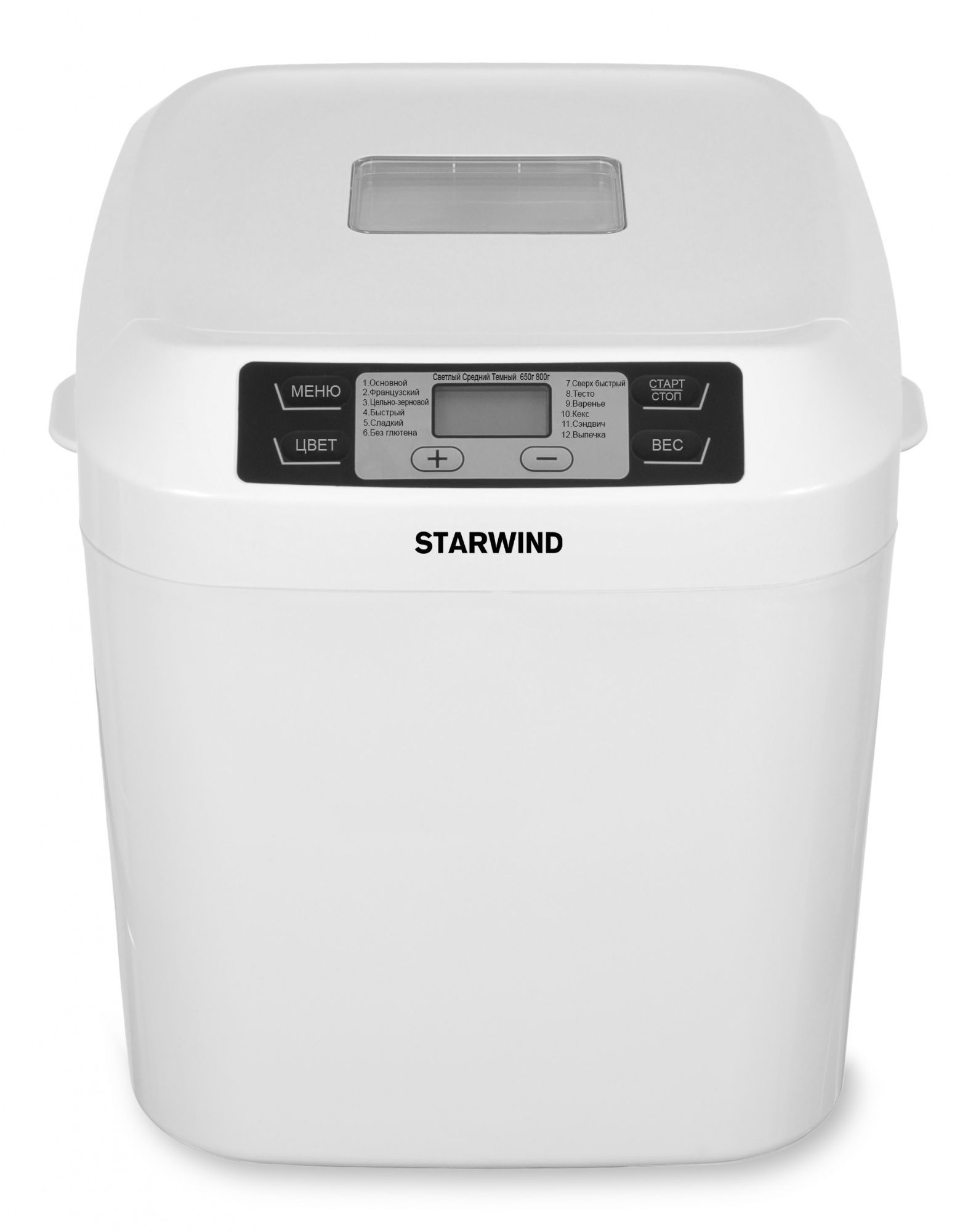 Хлебопечь Starwind SBMP1022 белый
Хлебопечь Starwind SBMP1022 белый