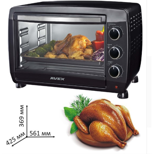 Мини-печь Avex TR 490 B черный
Мини-печь Avex TR 490 B черный