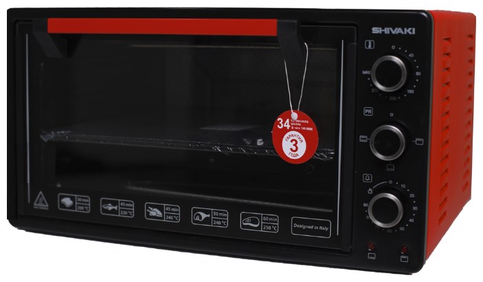Мини-печь Shivaki MD3216L Black/Red
Мини-печь Shivaki MD3216L Black/Red