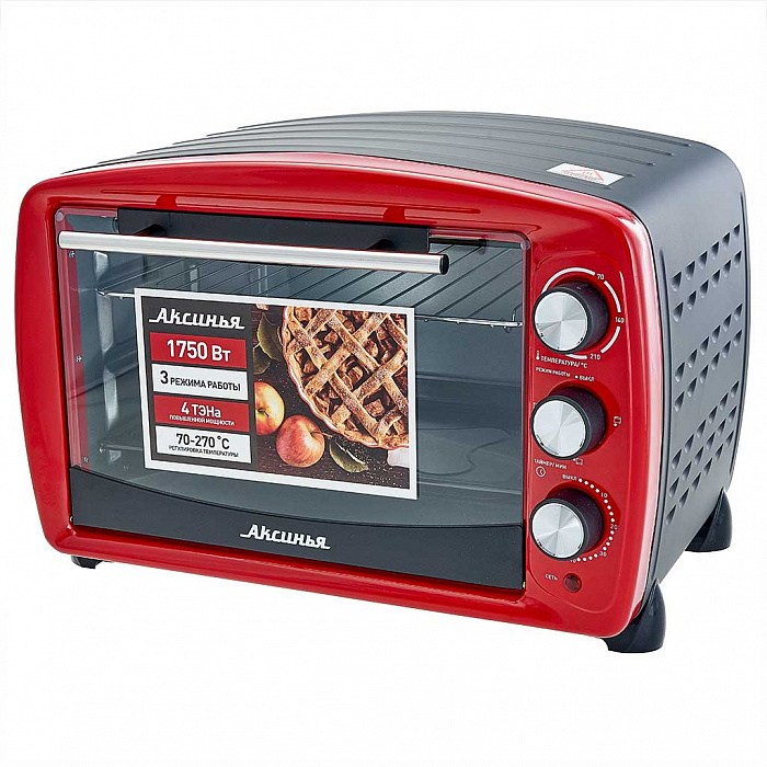 Мини-печь Аксинья КС-5700 красный
Мини-печь Аксинья КС-5700 красный