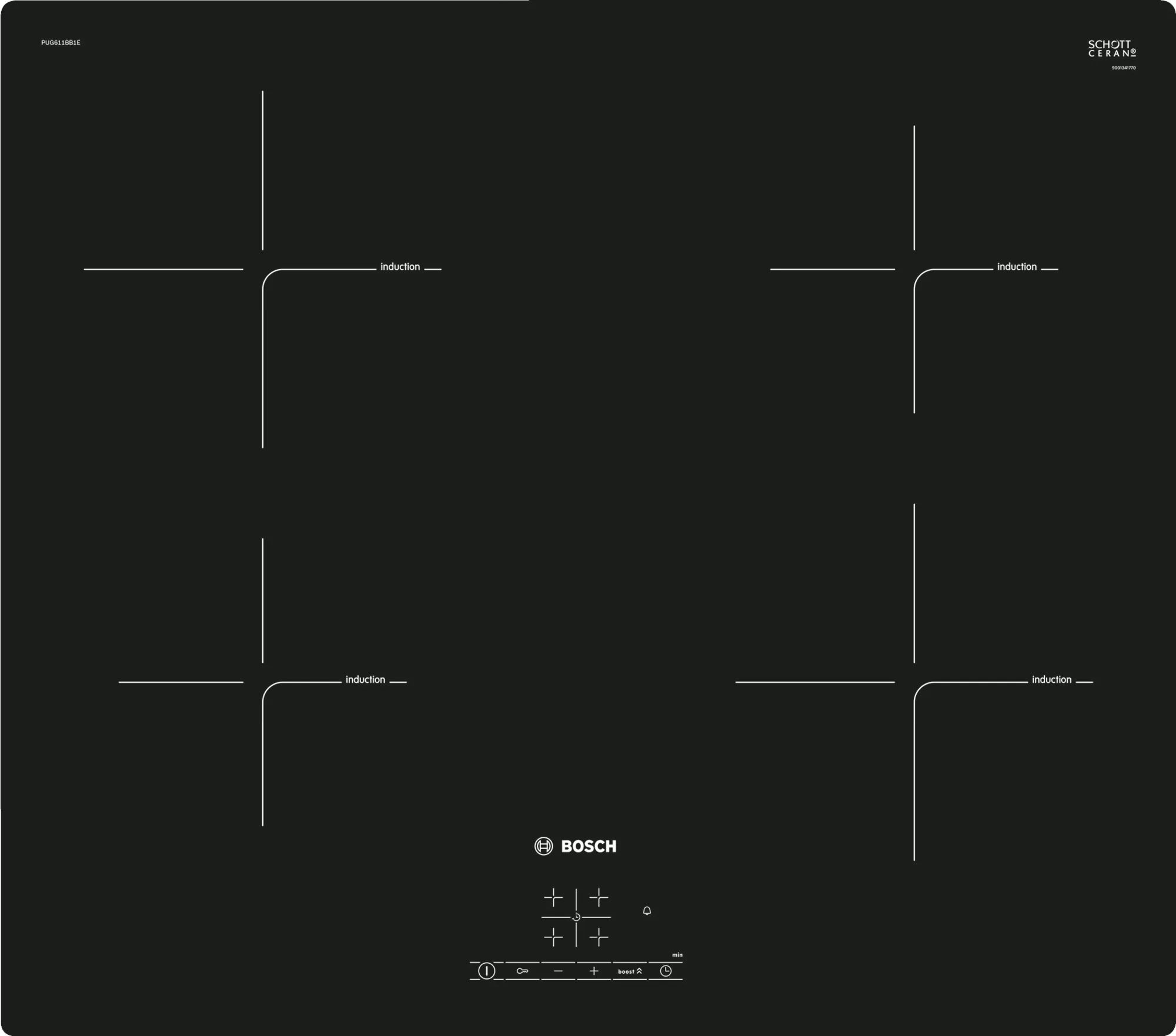 Индукционная варочная поверхность Bosch PUG611BB1E
Индукционная варочная поверхность Bosch PUG611BB1E