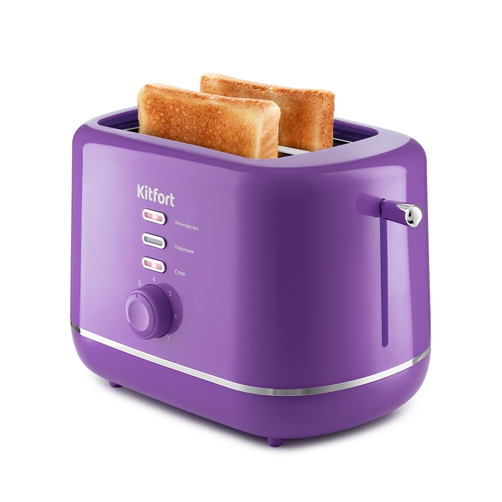 Тостер Kitfort КТ-2050-1 фиолетовый
Тостер Kitfort КТ-2050-1 фиолетовый