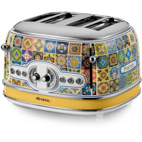 Тостер Ariete 156 Positano (00C01560PAR0), Синий;желтый
Тостер Ariete 156 Positano (00C01560PAR0), Синий;желтый