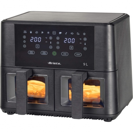 Аэрофритюрница Ariete 4631 (00C463100AR0), 9л, 2 чаши
Аэрофритюрница Ariete 4631 (00C463100AR0), 9л, 2 чаши