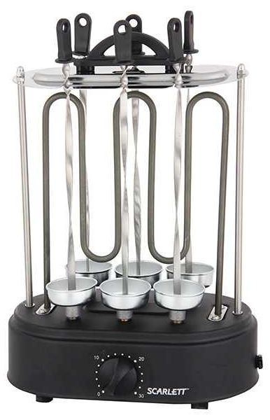 Шашлычница электрическая Scarlett SC-KG226T99 1200Вт черный
Шашлычница электрическая Scarlett SC-KG226T99 1200Вт черный