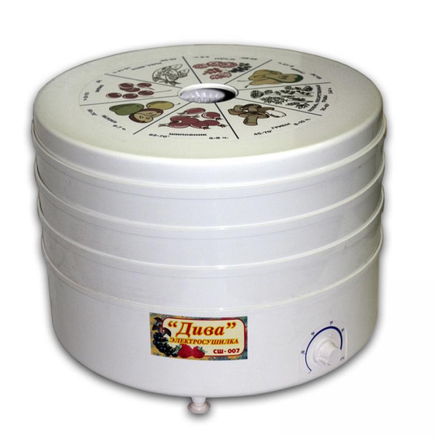 Сушилка для овощей и фруктов Ротор Дива СШ-007-01 (3 поддона, белая)
Сушилка для овощей и фруктов Ротор Дива СШ-007-01 (3 поддона, белая)