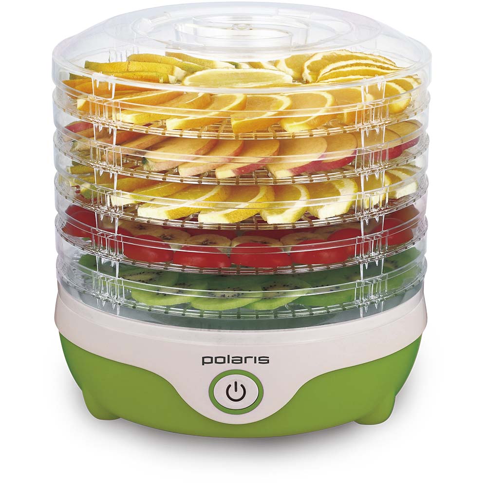 Сушка для фруктов и овощей Polaris PFD 0305 5под. 300Вт зеленый
Сушка для фруктов и овощей Polaris PFD 0305 5под. 300Вт зеленый