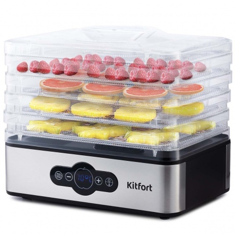 Сушилка для овощей и фруктов Kitfort КТ-1914
Сушилка для овощей и фруктов Kitfort КТ-1914