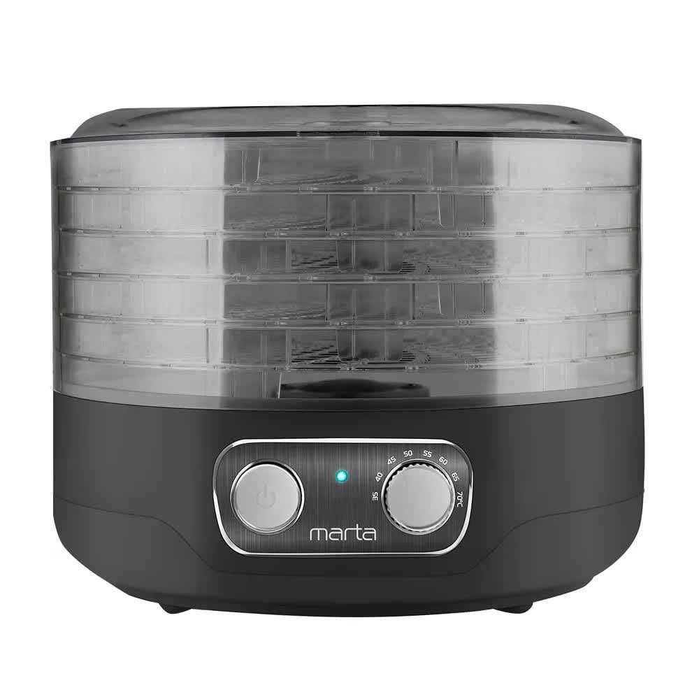 Сушилка для овощей и фруктов Marta MFD-205PS Black Pearl
Сушилка для овощей и фруктов Marta MFD-205PS Black Pearl