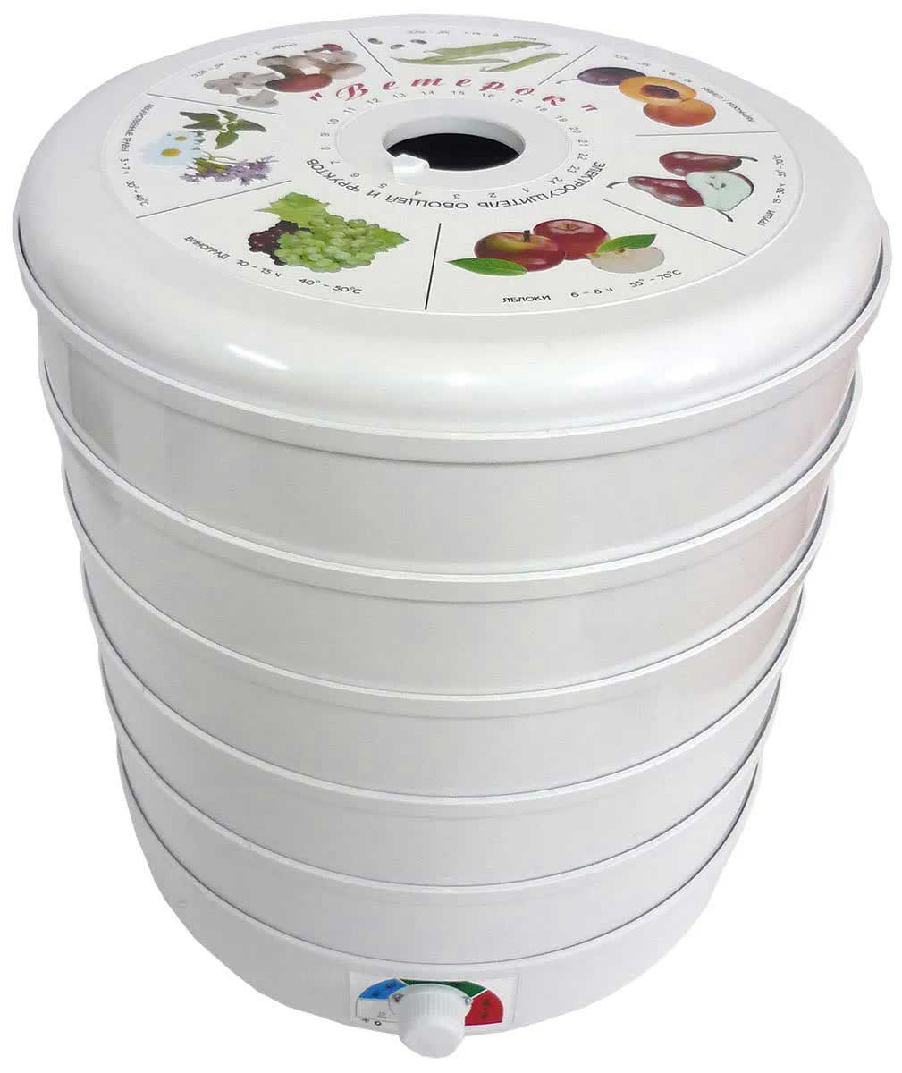 Сушилка для овощей и фруктов Спектр-Прибор Ветерок (5 поддонов, цветная упаковка) белый
Сушилка для овощей и фруктов Спектр-Прибор Ветерок (5 поддонов, цветная упаковка) белый